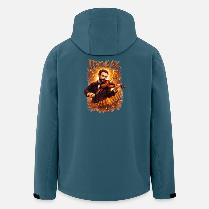 Dvorak Violine Im Feuer - Recycelte Männer Softshell-Jacke von Stanley/Stella - Dunkles Petrol