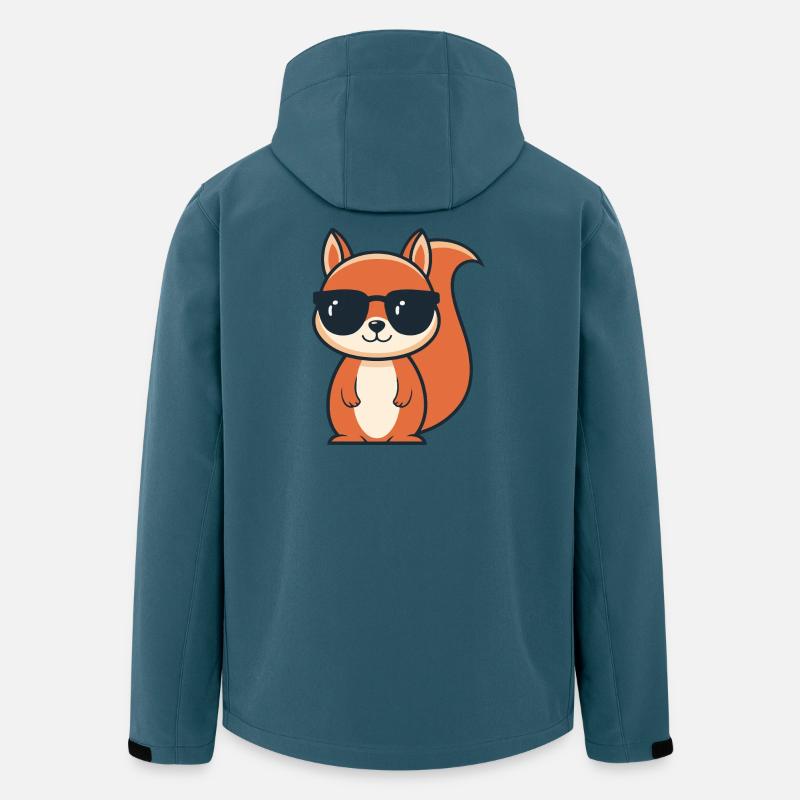 Chic Squirrel Black Glasses - Men’s Recycled Softshell Jacket Discoverer by Stanley/Stella - stargazer