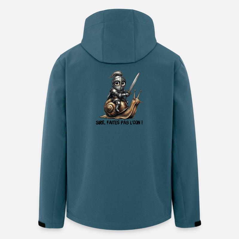 Sire, sei kein Narr! - Recycelte Männer Softshell-Jacke von Stanley/Stella - Dunkles Petrol