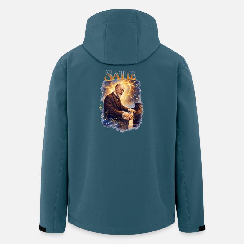 Sturmzeit Klavierkunst - Recycelte Männer Softshell-Jacke von Stanley/Stella - Dunkles Petrol