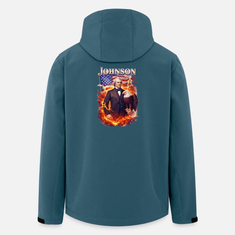 Flammenadler Staatsmann - Recycelte Männer Softshell-Jacke von Stanley/Stella - Dunkles Petrol