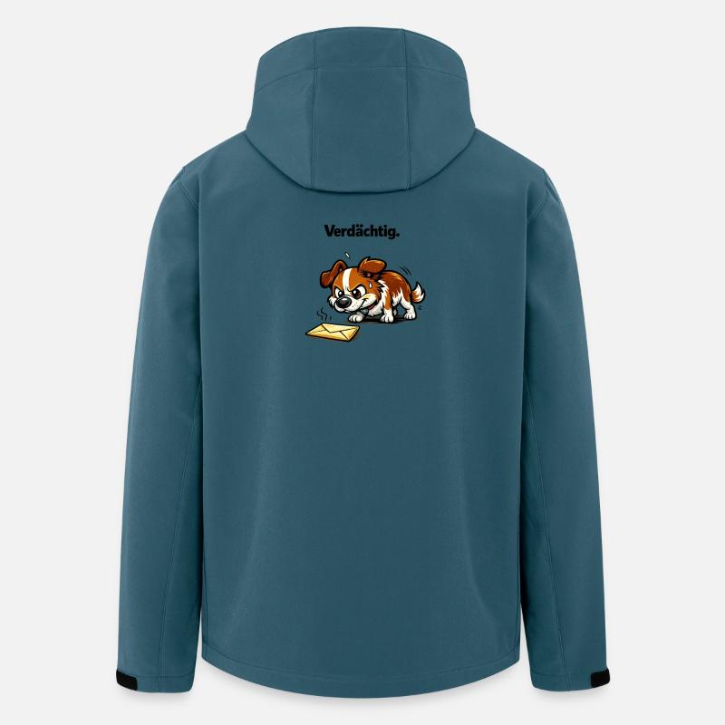Hund Spruch Geschenk - Recycelte Männer Softshell-Jacke von Stanley/Stella - Dunkles Petrol