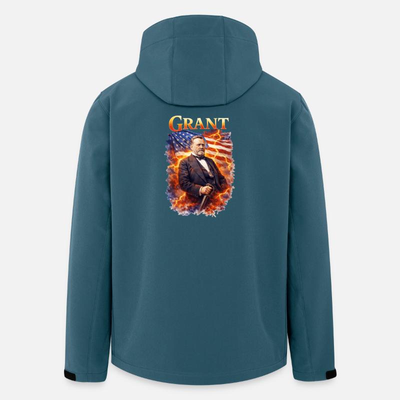 Kriegsheld mit Feuersturm Flagge - Recycelte Männer Softshell-Jacke von Stanley/Stella - Dunkles Petrol