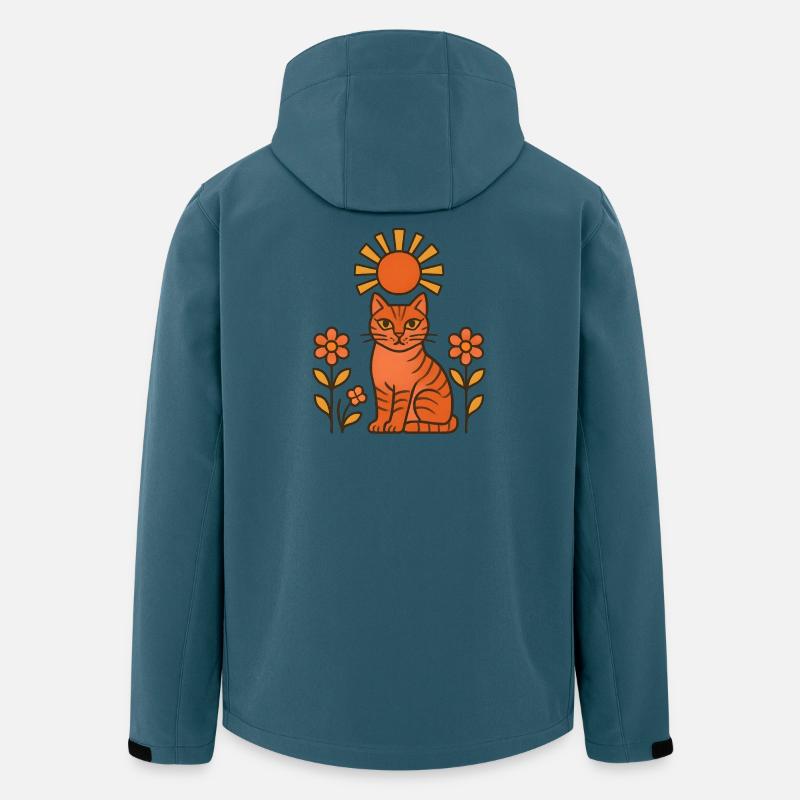 Sun cat in the orange forest - Men’s Recycled Softshell Jacket by Stanley/Stella - stargazer