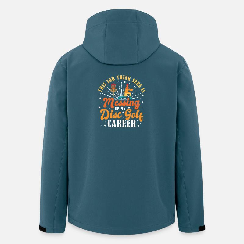 Cadeaux de disc golf Disc Golf - Veste softshell homme en polyester recyclé Stanley/Stella - bleu pétrole foncé