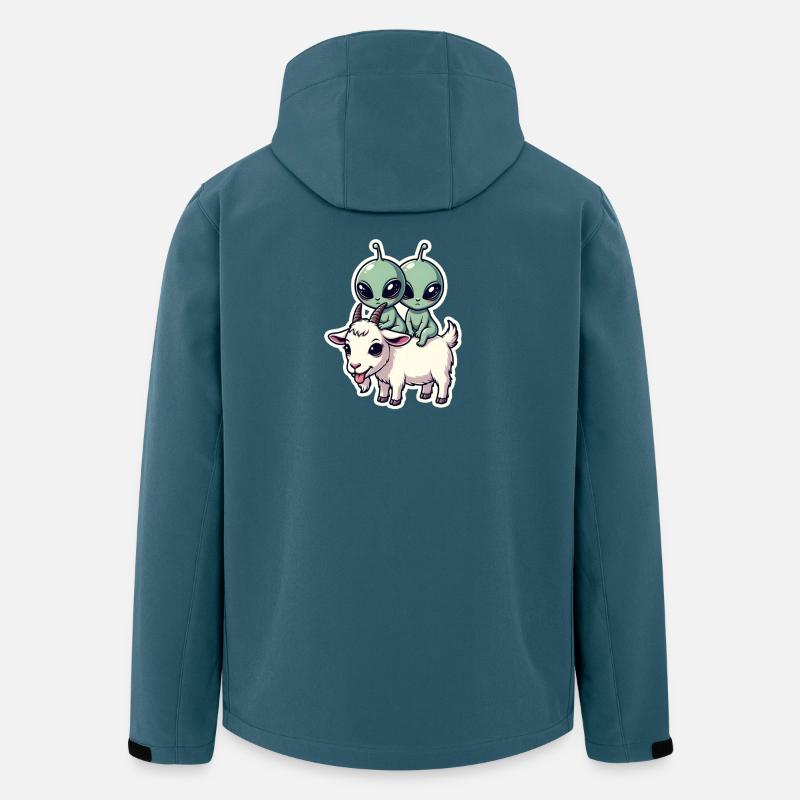 Aliens riding goat - Men’s Recycled Softshell Jacket by Stanley/Stella - stargazer