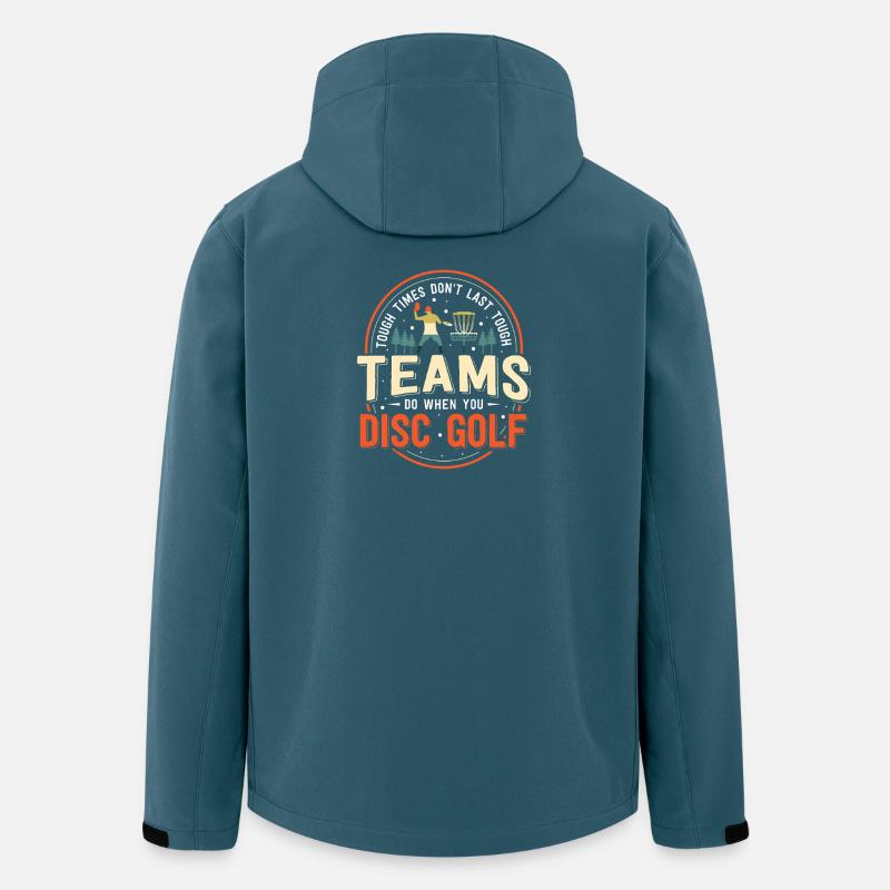 Cadeaux de disc golf Disc Golf - Veste softshell homme en polyester recyclé Stanley/Stella - bleu pétrole foncé