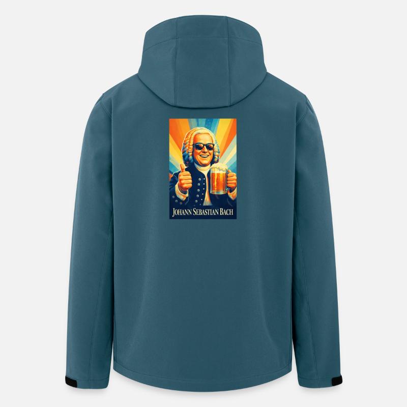 Johann Sebastian Bach - Recycelte Männer Softshell-Jacke von Stanley/Stella - Dunkles Petrol