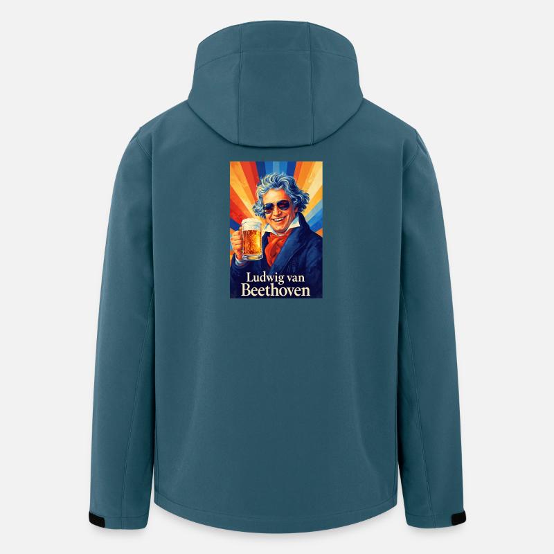 Ludwig van Beethoven - Recycelte Männer Softshell-Jacke von Stanley/Stella - Dunkles Petrol