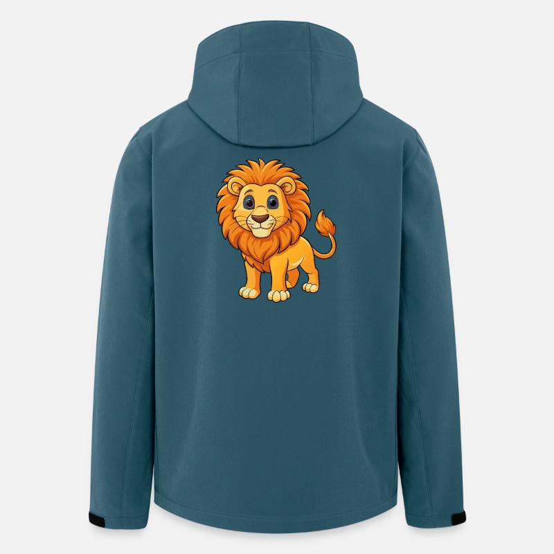 Löwe - Recycelte Männer Softshell-Jacke von Stanley/Stella - Dunkles Petrol