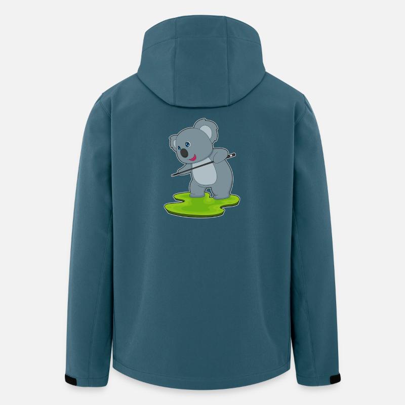Koala Billiard Cue Sport - Veste softshell homme en polyester recyclé Stanley/Stella - bleu pétrole foncé