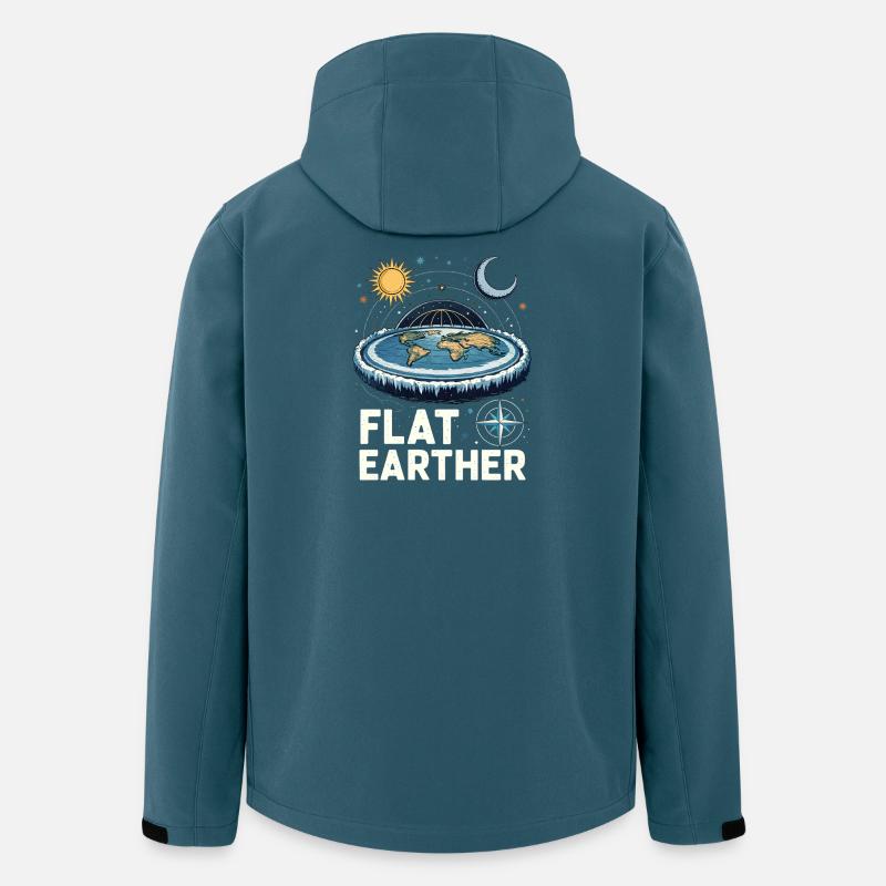 Flat-earthers - Men’s Recycled Softshell Jacket by Stanley/Stella - stargazer