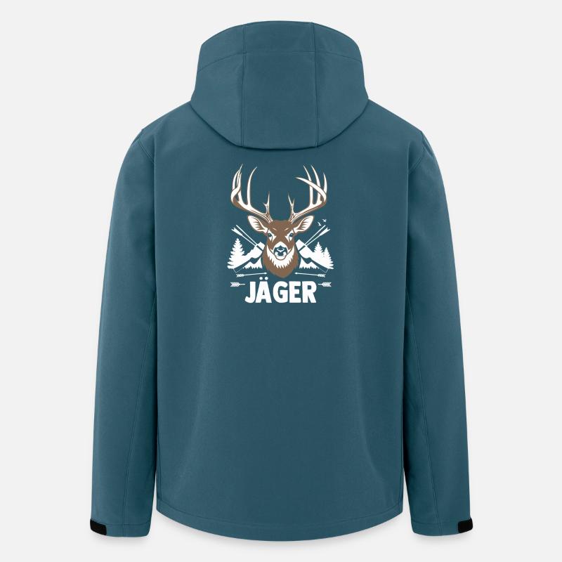 Chasse Chasse Chasseurs Chasseurs - Veste softshell homme en polyester recyclé Stanley/Stella - bleu pétrole foncé