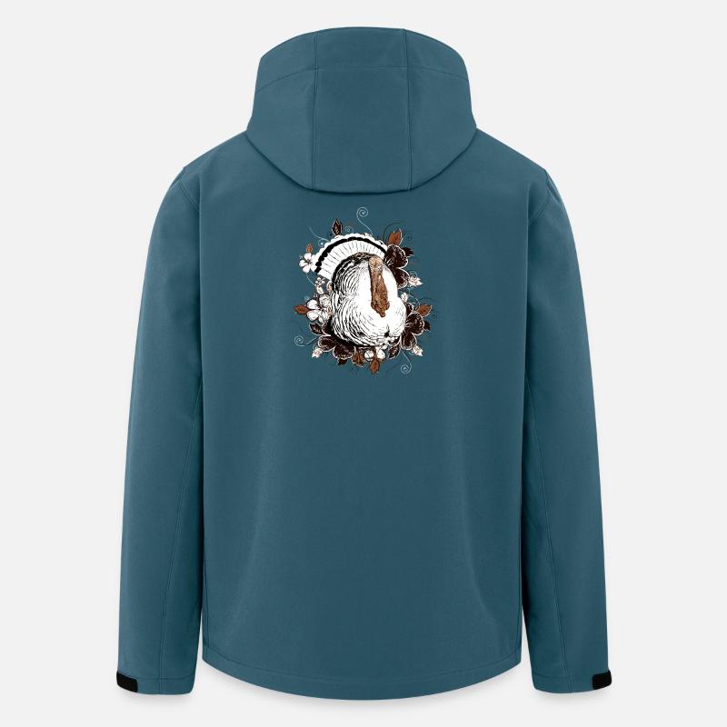 Truthahn - Pute - Erntedankfest - Recycelte Männer Softshell-Jacke von Stanley/Stella - Dunkles Petrol