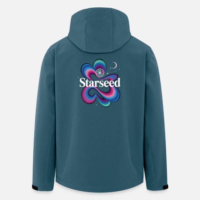 Starseed Farbwirbel Logo - Recycelte Männer Softshell-Jacke von Stanley/Stella - Dunkles Petrol