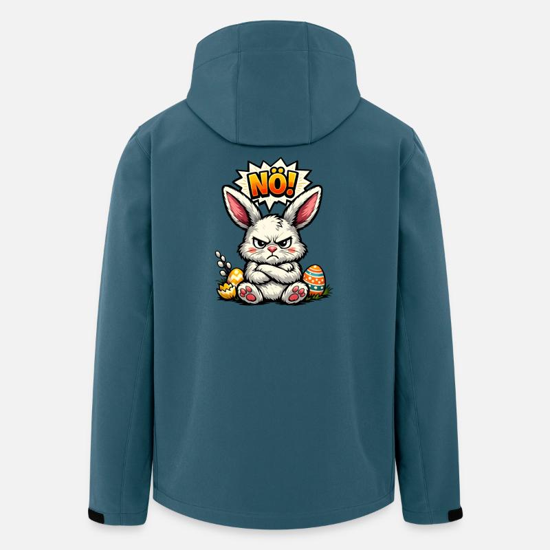 NÖ Hase Ostern Geschenk - Recycelte Männer Softshell-Jacke von Stanley/Stella - Dunkles Petrol