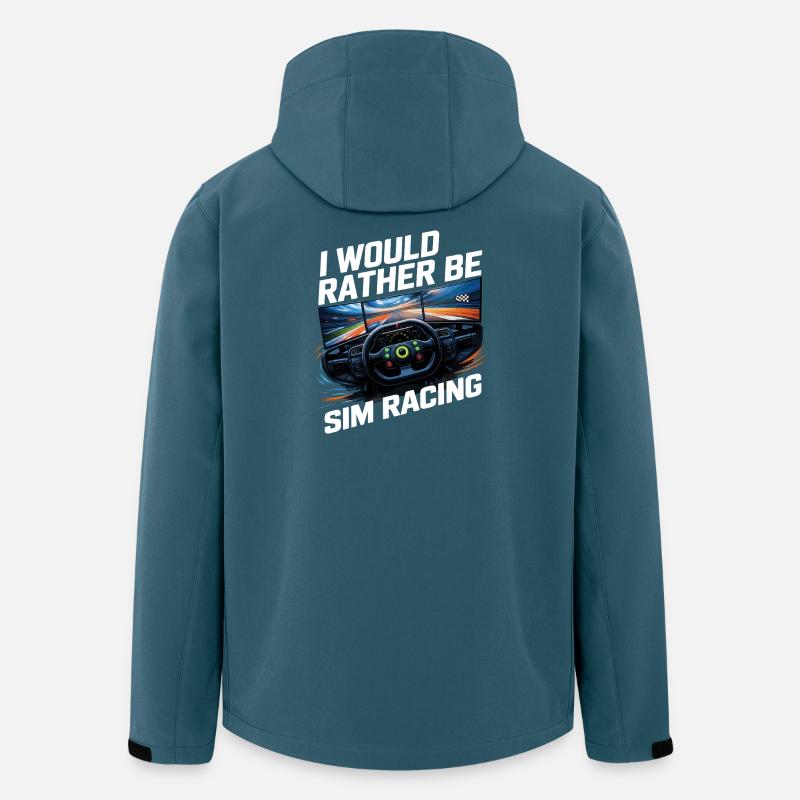 I'd rather do sim racing - Men’s Recycled Softshell Jacket by Stanley/Stella - stargazer