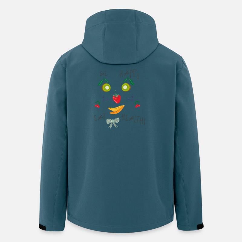 Be Happy  Obst - Recycelte Männer Softshell-Jacke von Stanley/Stella - Dunkles Petrol