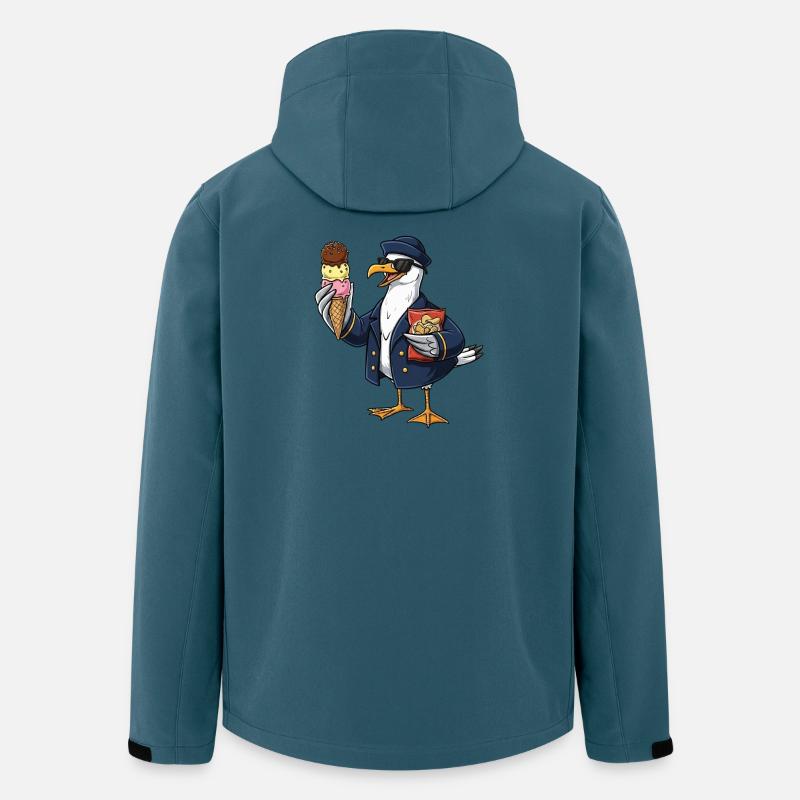 Cooler Möwenkapitän Mit Eis Und Chips - Men’s Recycled Softshell Jacket by Stanley/Stella - stargazer