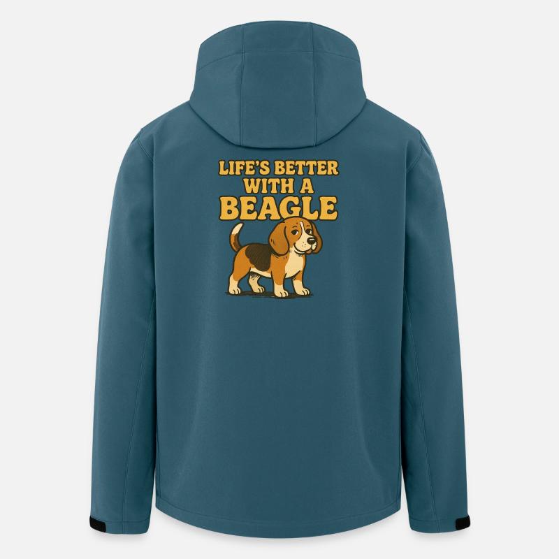Beagle Life Better With A Beagle - Men’s Recycled Softshell Jacket by Stanley/Stella - stargazer