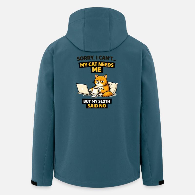 Cat Me Time vs Sloth Refusal - Men’s Recycled Softshell Jacket by Stanley/Stella - stargazer