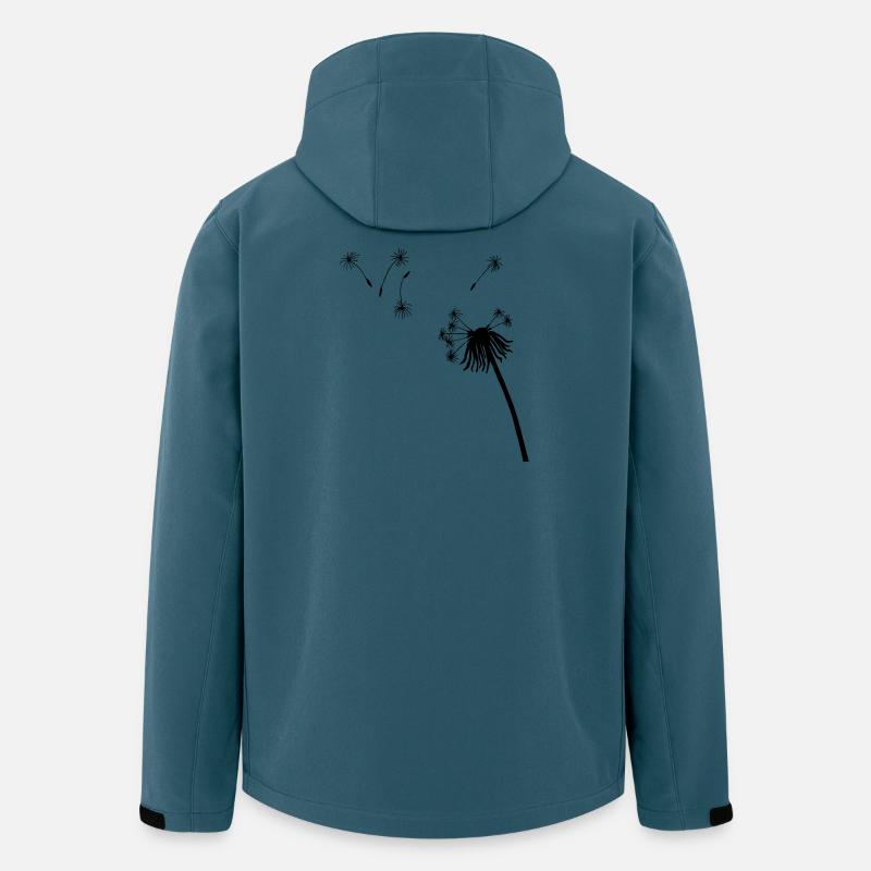 Silhouette Seeding Löwenzahn - Recycelte Männer Softshell-Jacke von Stanley/Stella - Dunkles Petrol