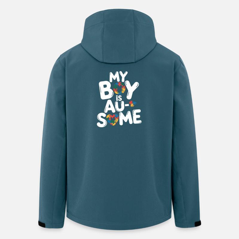 My boy has autism - Men’s Recycled Softshell Jacket by Stanley/Stella - stargazer