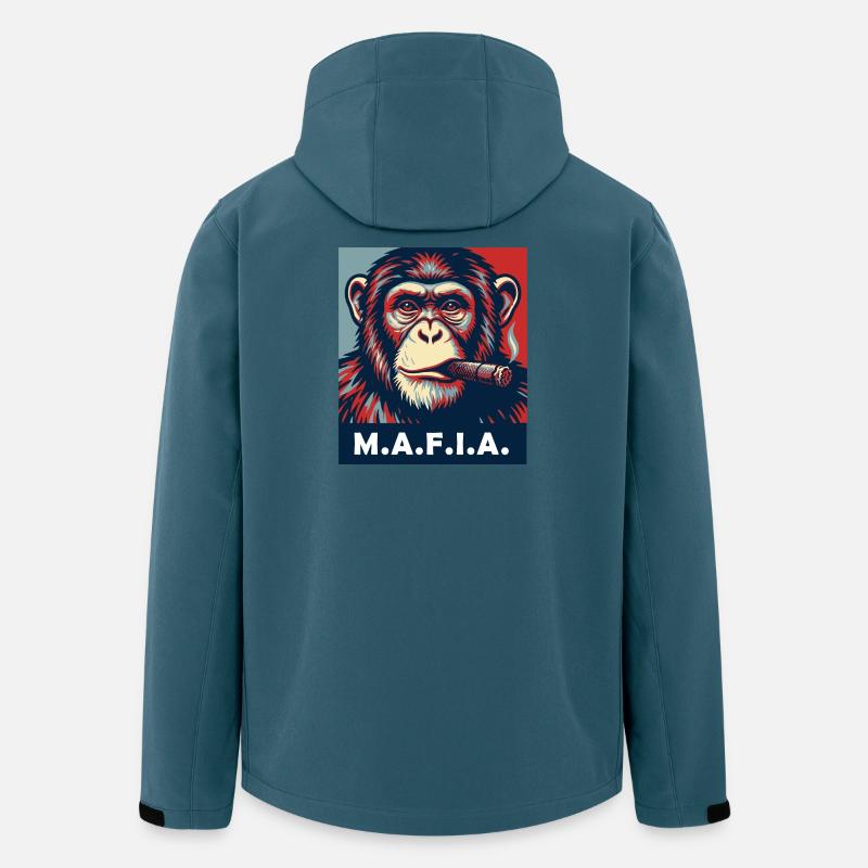 Pop Art Chimp with Cigar - Men’s Recycled Softshell Jacket by Stanley/Stella - stargazer