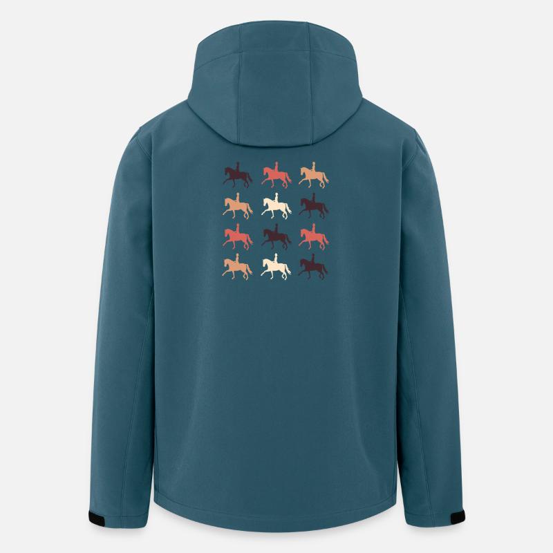 Dressurpferd - Recycelte Männer Softshell-Jacke von Stanley/Stella - Dunkles Petrol