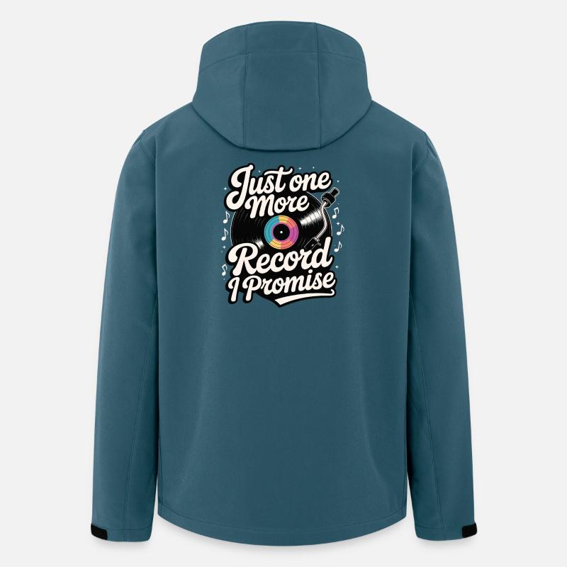Nur noch eine Platte, versprochen - Recycelte Männer Softshell-Jacke von Stanley/Stella - Dunkles Petrol