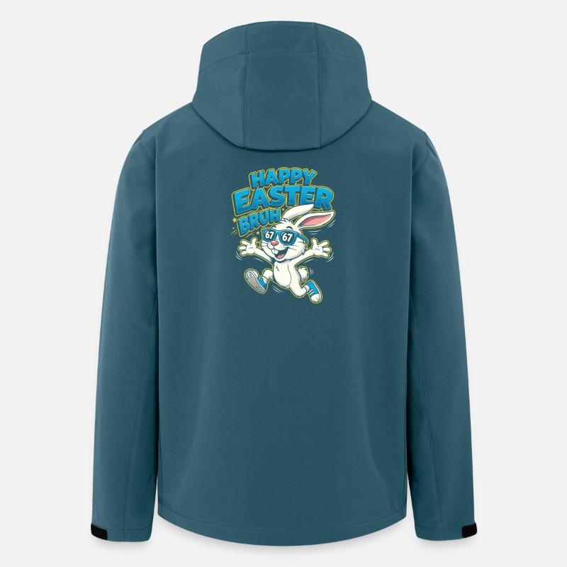 Easter Bruh Bunny Sunglasses - Recycelte Männer Softshell-Jacke von Stanley/Stella - Dunkles Petrol