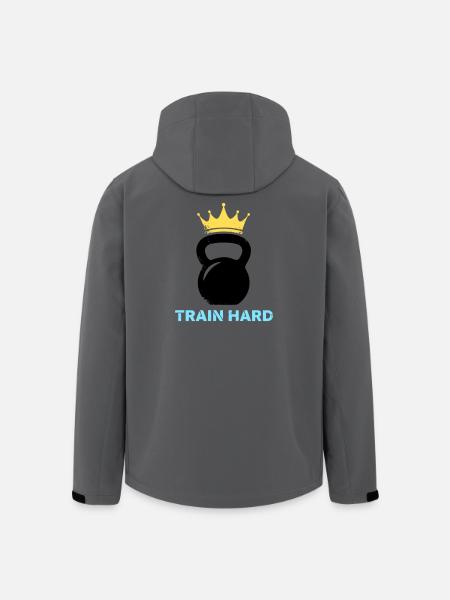Kettlebell Crown Train Hard - Men’s Recycled Softshell Jacket by Stanley/Stella - stargazer