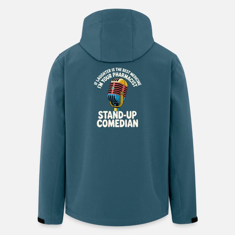 Stand-up-Comedian - Recycelte Männer Softshell-Jacke von Stanley/Stella - Dunkles Petrol