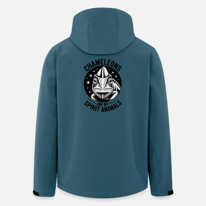 Chamäleon Sprüche Lustiges Chamäleons Geschenk - Recycelte Männer Softshell-Jacke von Stanley/Stella - Dunkles Petrol