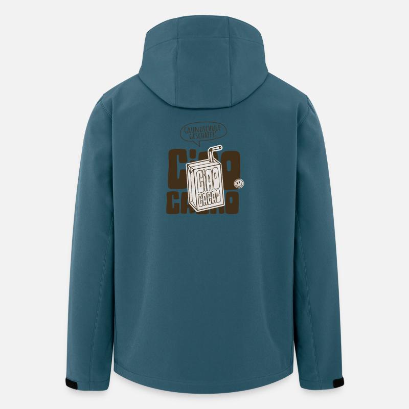 Grundschule Geschafft  Abschluss Ciao Kakao - Recycelte Männer Softshell-Jacke von Stanley/Stella - Dunkles Petrol