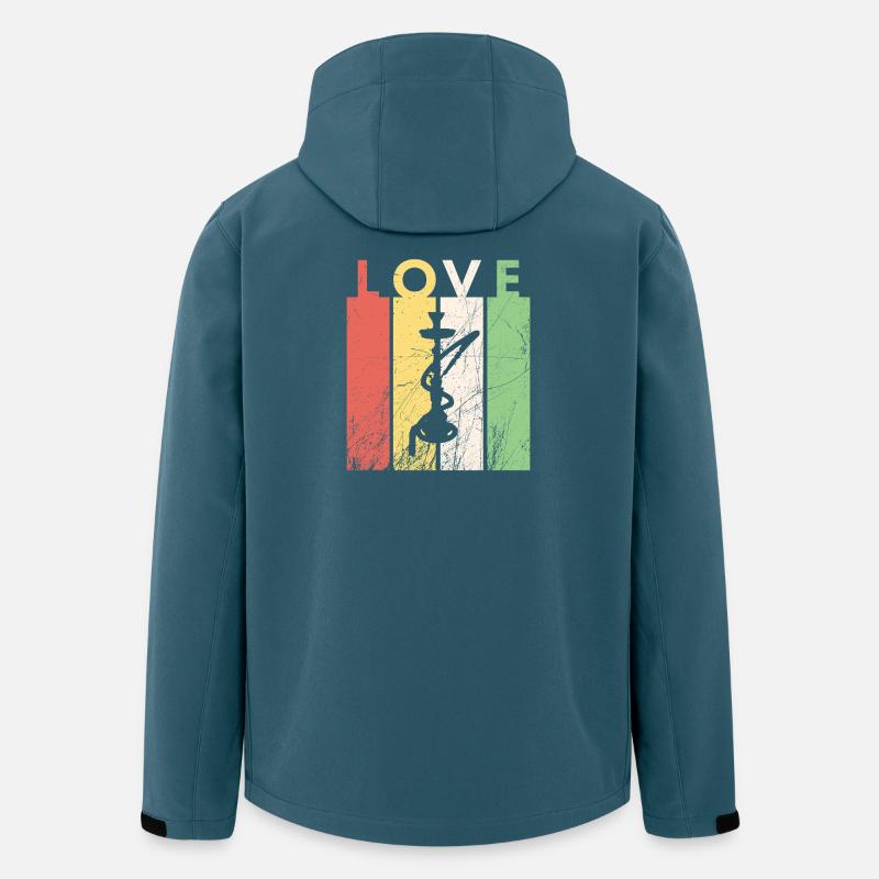 love shisha / hookah - Recycelte Männer Softshell-Jacke von Stanley/Stella - Dunkles Petrol