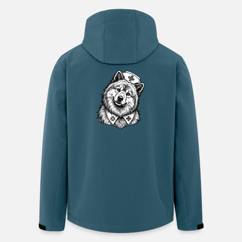 Eurasier | Nurse - Recycelte Männer Softshell-Jacke von Stanley/Stella - Dunkles Petrol
