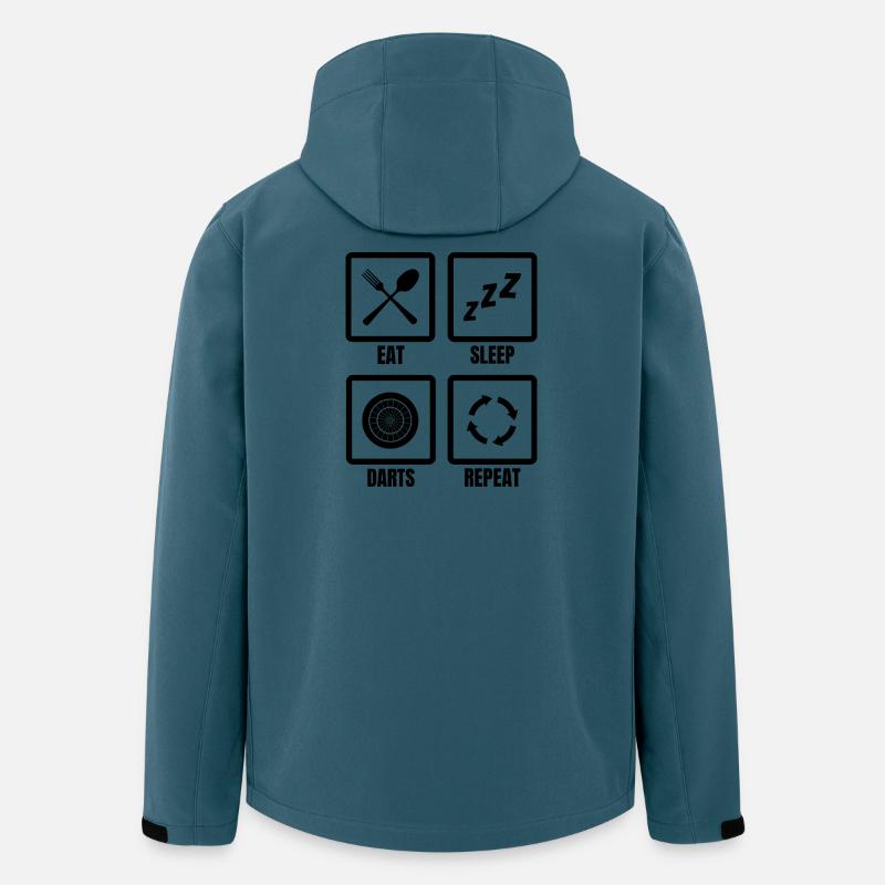 Dart Zeitplan - Recycelte Männer Softshell-Jacke von Stanley/Stella - Dunkles Petrol