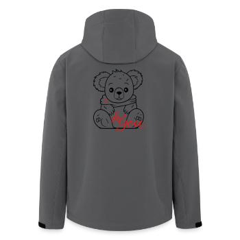 Teddy for you - Men’s Recycled Softshell Jacket by Stanley/Stella - stargazer - Back - AI Model Male 185 light (185cm)