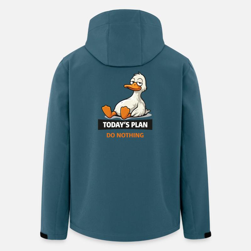 Today's Plan: Do Nothing Duck - Men’s Recycled Softshell Jacket by Stanley/Stella - stargazer