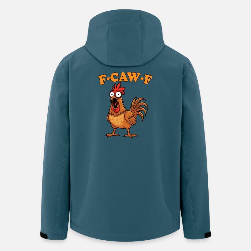 Fcawf Chicken Pun - Recycelte Männer Softshell-Jacke von Stanley/Stella - Dunkles Petrol