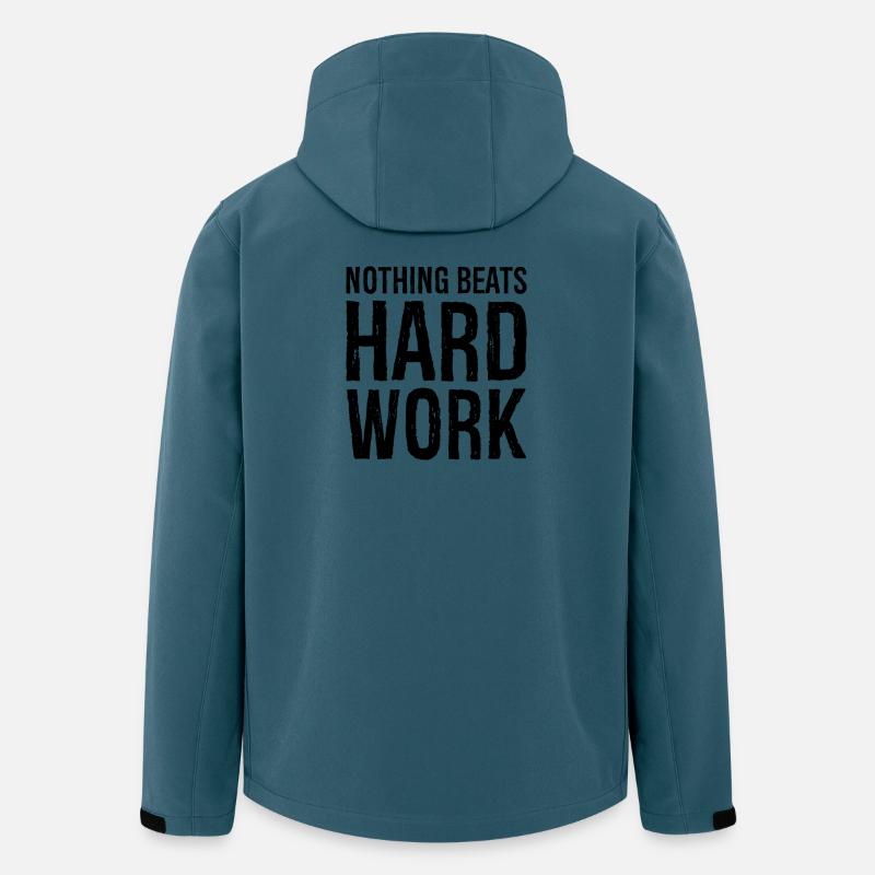 Nichts geht über harte Arbeit - Recycelte Männer Softshell-Jacke von Stanley/Stella - Dunkles Petrol