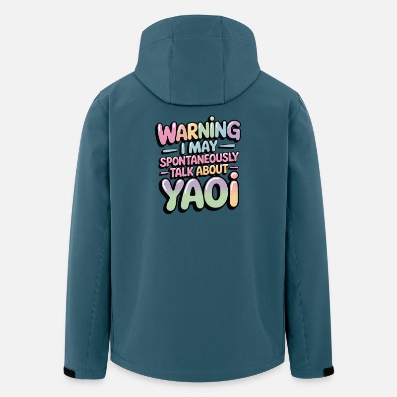 Conversation spontanée de Yaoi - Veste softshell homme en polyester recyclé Stanley/Stella - bleu pétrole foncé