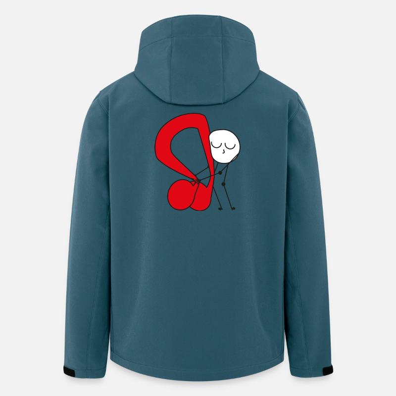 Cuddle Red Music Note - Men’s Recycled Softshell Jacket by Stanley/Stella - stargazer