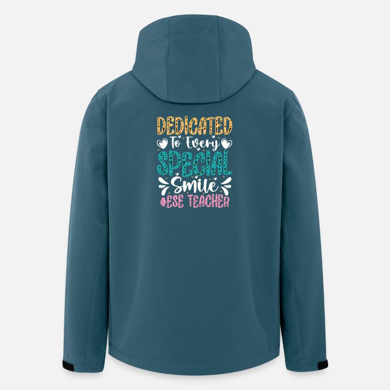 Cadeaux pour les enseignants ESE - Veste softshell homme en polyester recyclé Stanley/Stella - bleu pétrole foncé