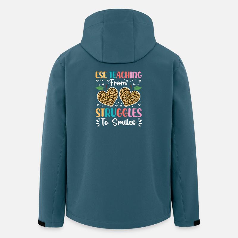 Geschenke für ESE-Lehrer - Recycelte Männer Softshell-Jacke von Stanley/Stella - Dunkles Petrol