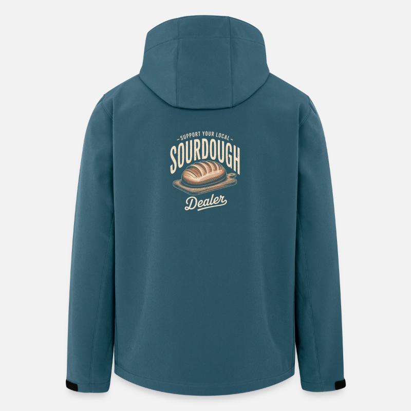 Lokale Sauerteighändler - Recycelte Männer Softshell-Jacke von Stanley/Stella - Dunkles Petrol