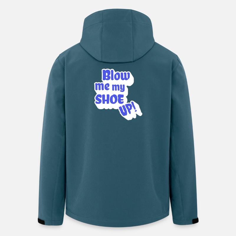 Souffle-moi ma chaussure - anglais bavarois - Veste softshell homme en polyester recyclé Stanley/Stella - bleu pétrole foncé