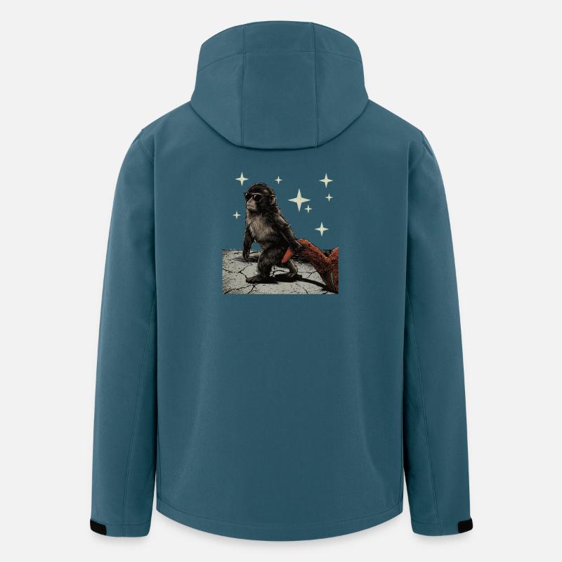 Baby Monkey Punch - Recycelte Männer Softshell-Jacke von Stanley/Stella - Dunkles Petrol
