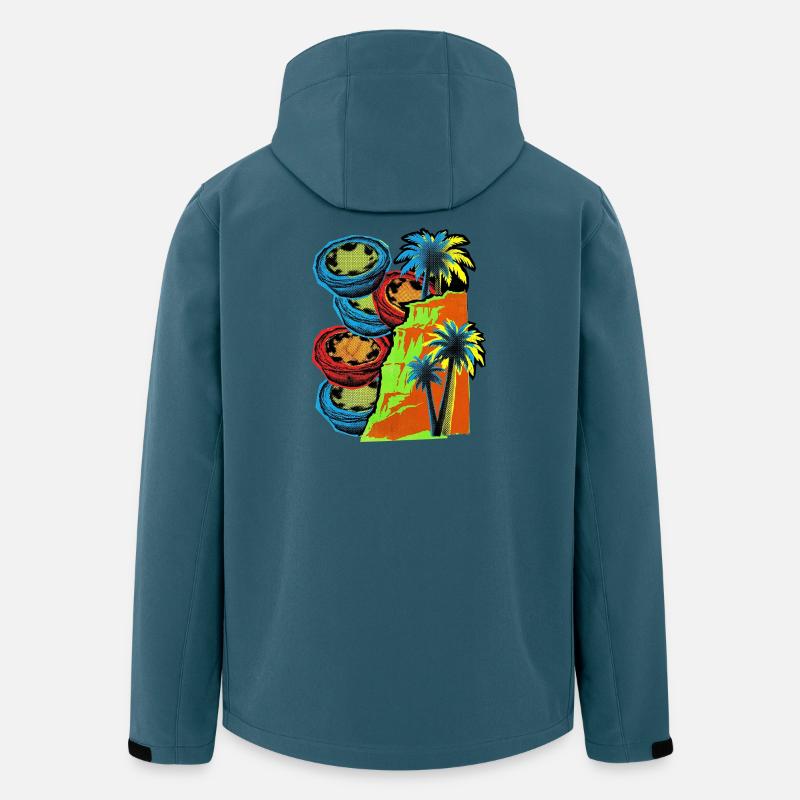 Portugal Küste - Recycelte Männer Softshell-Jacke von Stanley/Stella - Dunkles Petrol